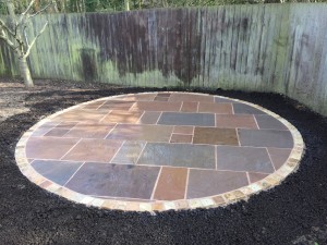Indian Sandstone Circle Patio