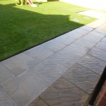 In Corby TDJ Construction extended a patio for a customer.