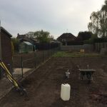 The area where the fence is to be constructed.