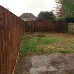 Featheredge close board fencing in Desborough.