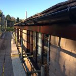 The renewed guttering in Wellingborough.