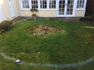 The garden in Broughton, before work began.