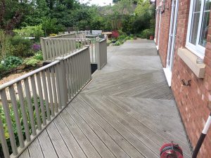 The decking which had fallen into disrepair in Broughton.