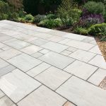 Another view of the new installed Indian Sandstone patio.