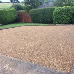 The finished gravel driveway in Kettering.