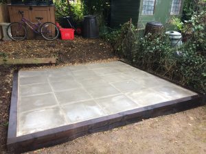 TDJ Construction built a shed base for this customer in Kettering.
