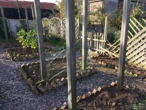 The existing beds and fencing in Wilbarston.