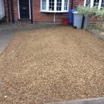 The finished gravel driveway in Corby, Kettering.