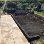The area after the pond was removed in Stanion Corby.