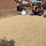 The completed gravel driveway in Market Harborough, Corby and Kettering.