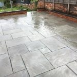 The completed patio in Northamptonshire.
