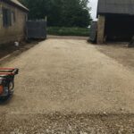 The newly built road