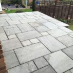 The new patio installed in Northamptonshire