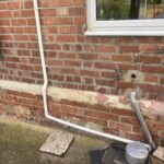 The brickwork before the repairs were carried out