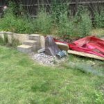 The existing retaining wall had collapsed in Market Harborough