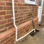 The fully repaired brickwork in Leicester
