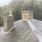 The other pair of chimney also had loose bricks and were in need of repair