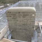 The restored and repaired chimney in Cambridge.