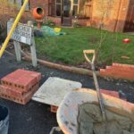 Repairing a wall that received damage from a crash
